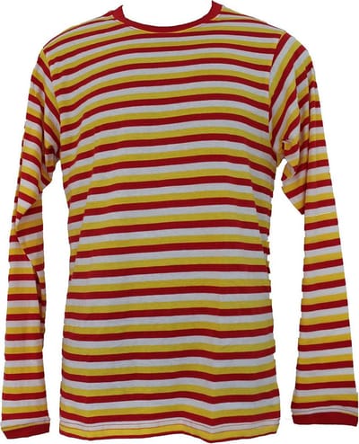 Oeteldonk Shirt Dorus Heren Rood-Wit-Geel Small