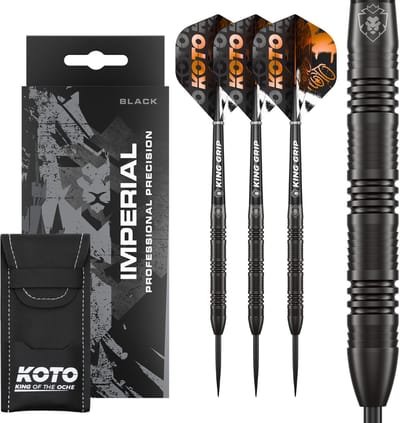 KOTO - Imperial - 22 G - Zwart - Dartpijlen - 80% Tungsten