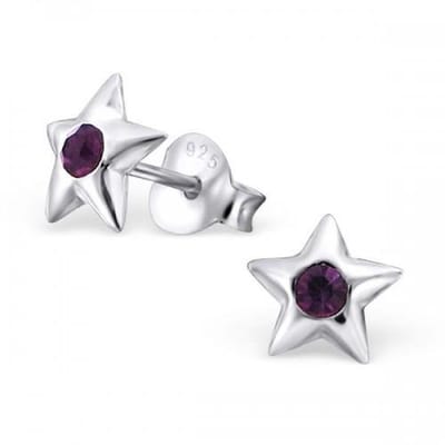 Aramat Jewels - Oorbellen - Zilveren ster oorbellen - Nikkelvrij-7mm
