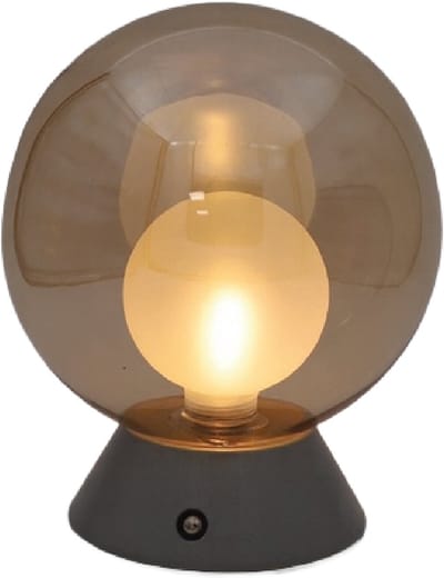 Luxus Europe - Tafellamp Touch Nora Zilver - Draadloze LED Tafellamp Binnen - USB-C Oplaadbaar - Touchbediening - Dimbaar - 3 Lichtkleuren