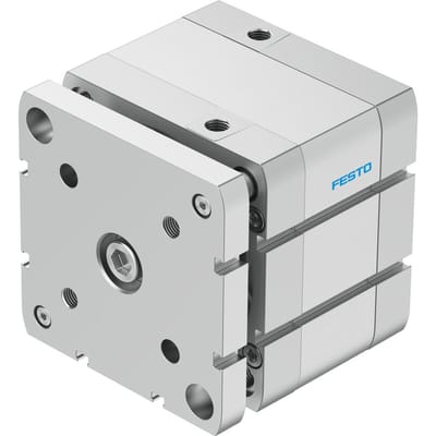 Festo Compacte Cilinder 100mm Boring 20mm Slag ISO 21287 Dubbelwerkend - 554288 - P2DQF