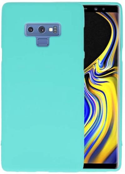 Hoesje Geschikt voor de Samsung Galaxy Note 9 - Backcover Color Telefoonhoesje - Turquoise