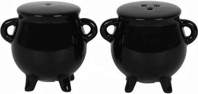 Something Different - Cauldron Peper- en Zoutstel - Zwart