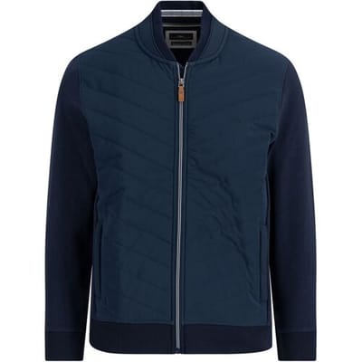 Fynch-Hatton Vest Hybrid Cardigan College Collar Navy / male