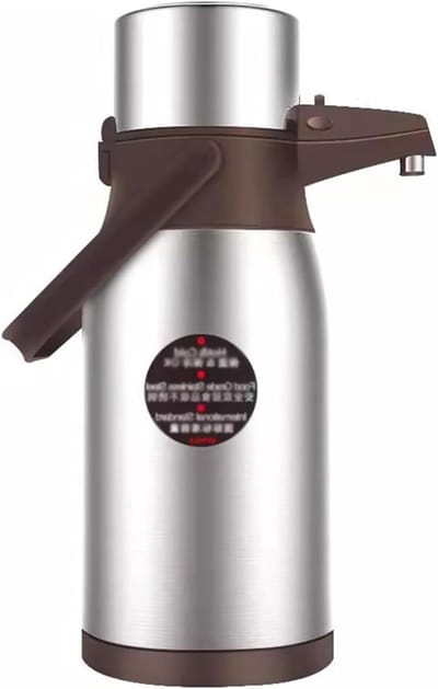 Thermoskan Koffiepomp - Pomp Airpot - Dranken Warm Houden - Vacuüm Geïsoleerd - 2.5 Liter - Roestvrij Staal