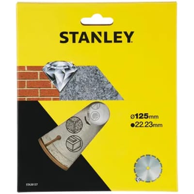 Stanley Diamantschijf STA38137-XJ - beton en steen - 125x22,23mm - gesegmenteerd