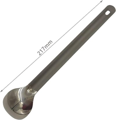 Lange Handvat Lepel Spork met Gepolijste Kom voor Outdoor en Camping
