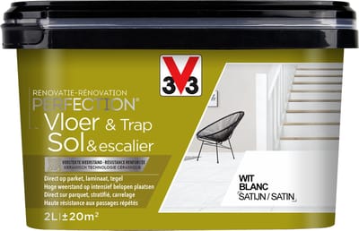 V33 Perfection Vloer & Trap - Pluim - 2 l - Zijdeglans - 12 m²/l - Afwerkingslaag