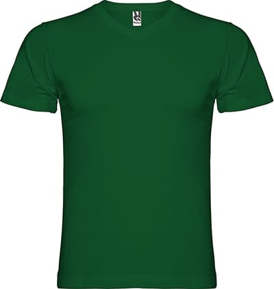 Flesgroen T-shirt 'Samoyedo' met V-hals merk Roly maat L
