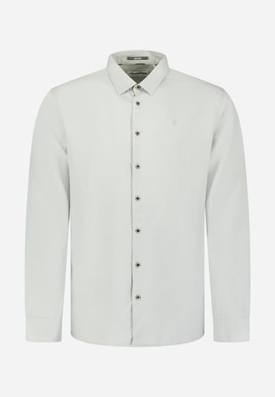 No Excess Shirt with linen dusty green
