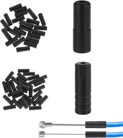 50 Stuks Fietsspecifieke Remkabel Eindkapjes - Plastic Beschermers voor Rem- en Versnellingskabels (5mm + 4mm)