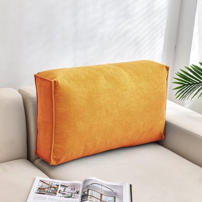 Bank Kussens - Leeskussen Rugsteun - Ontspannen Lezen - Afneembare Hoes - 1016 cm - Oranje