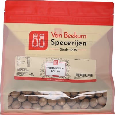 Van Beekum Specerijen - Nootmuskaat Bollen - 1 KG (hersluitbare stazak)