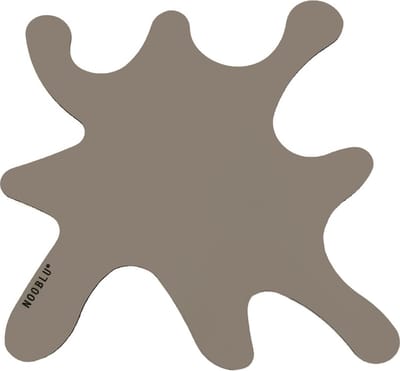 NOOBLU SPLASH onderzetters 15 x 15 cm - Kleur: Clay grey, Aantal: set van 2