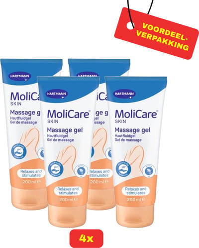 4X Molicare® Skin Massage Gel - 4 x 200ml - Voordeelverpakking!