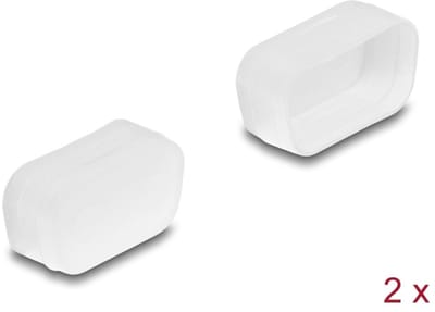 Delock Dust cover for D-Sub 9 / D-Sub 15 VGA male 2 pieces transparent