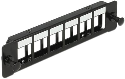 Mounting Panel voor 6 Keystone modules / zwart