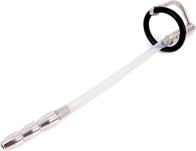 Kiotos - Geribbelde Urethral Catheter Plug - Dilator Met eikelring