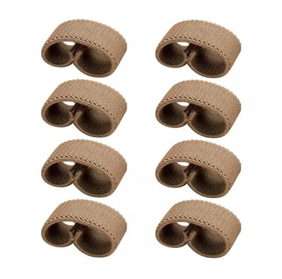 Dailygoods- Riemhouder 8 Stuks - Elastische Riemclip - Slijtvast - Duurzaam - Voor 2,5 cm Brede Riemen - Hoogwaardig Geweven Materiaal