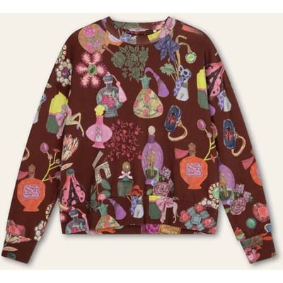 Oilily Helene Sweater- maat3XL Hot Chocolate