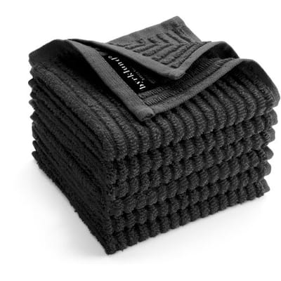 Byrklund Vaatdoek Katoen - Clean & Shiny - 6x 30x30 - Zwart