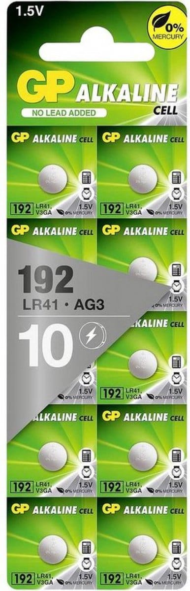 Gp Alkaline Mini Aaa-Batterijen Voor Speelgoed, Afstandsbedieningen En Zaklampen, Verpakking Van 10 Stuks