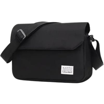 Heren Kleine Oxford Schouder Messenger Tassen Effen Vrijetijds Satchels Crossbody Mode Straattassen voor Mannen Cross Body Casual 2025 zwart