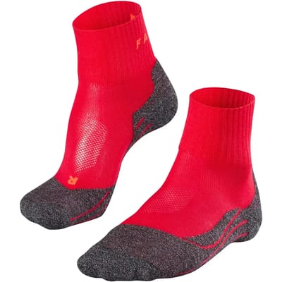 FALKE TK2 Cool Short anti-blaar dik lyocell functioneel materiaal wandelsokken dames rood - maat 41-42