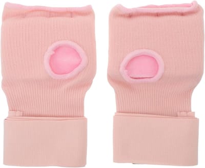 Bokshandschoenen Gel Voering - Handwraps Vochtafvoerend - Vechtsport Training - Ergonomische Gelstructuur - 17 x 11 cm - Roze