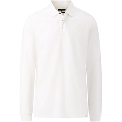 Fynch-Hatton Trui Rugby Shirt Garment Dyed Longsleeve Off White / male
