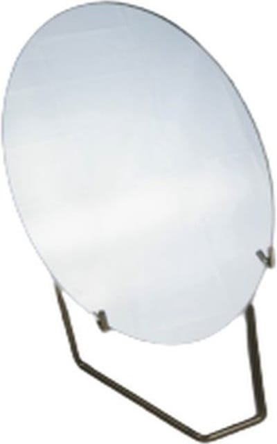 Make-up spiegel met standaard - Goud - Kunststof - 20 x 12 x 23.5 cm - Ovaal