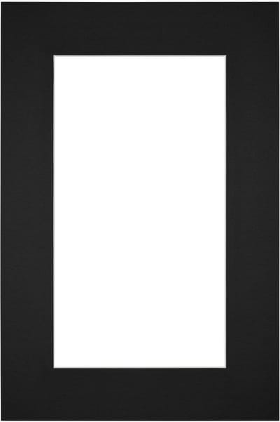 Passe-Partout Fotomaat 50x80 cm - Lijstmaat 62x93 cm - Zwart - Museumkarton - Fotolijst niet inbegrepen
