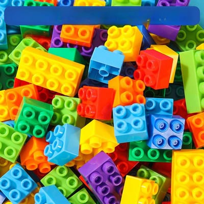 Grote Deel Blokken Kleuterschool Kinderen Assemblee Speelgoed Multifunctioneel Educatief Vroege Educatie Hands-on Speelgoed Verjaardagscadeaus 29*23*21cm red
