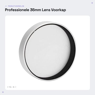 Dailygoods - Professionele 36mm Lens Voorkap - Lensbescherming - Zilver - Geschikt voor A36 L39 Lens - Ideaal voor Elmar 35/3.5, Elmar 50/3.5