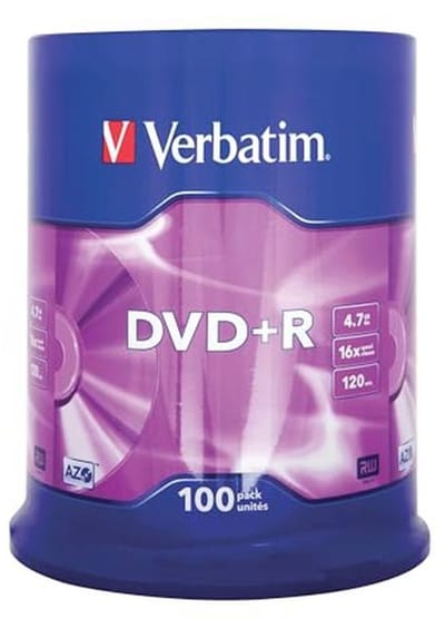 DVD+R blanco 4,7GB - 100 stuks spindel