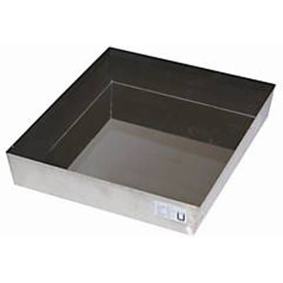 Standaard lade voor asecos veiligheidskasten van de series Q30, Q90, S90 en K90, roestvrij staal 1.4301, B 442 x D 457 x H 70 mm, 11,5 l, tot 150 kg