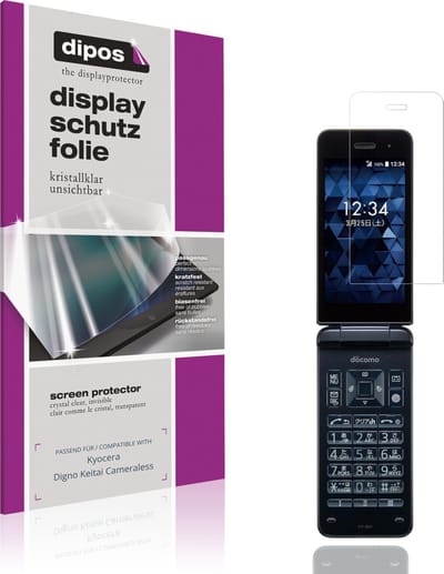 dipos – 4x Beschermfolie geschikt voor Kyocera Digno Keitai Cameraless | Krasbestendige & heldere Screenprotector Ultra-Thin