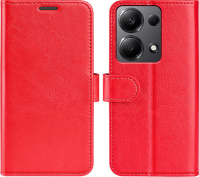 MobyDefend Hoesje - Geschikt voor Xiaomi Redmi Note 13 Pro 4G - Wallet Book Case (Sluiting Achterkant) - Rood