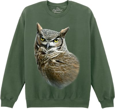 Uil Oehoe Great Horned Owl The Coloured House Sweater S