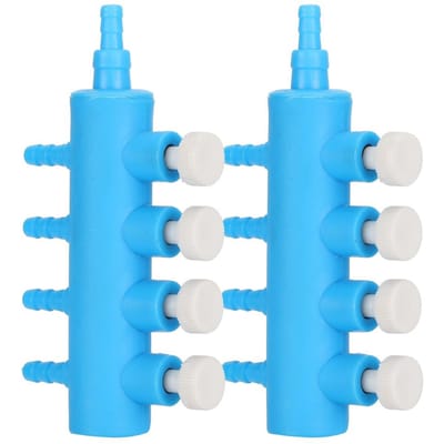 2 stuks Aquarium Luchtverdeler Luchtpijpverdeler Aquarium Zuurstofpomp Adapter Accessoire 3-weg