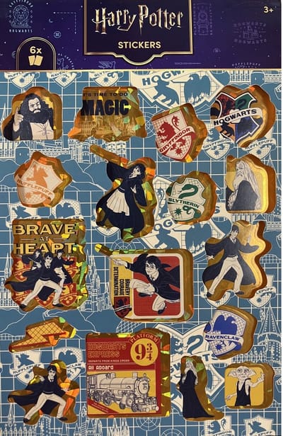 Stickerboekje Harry Potter +/- 125 Stickers - 6 Pagina's - Stickers voor Kinderen en Volwassenen - Stickervellen