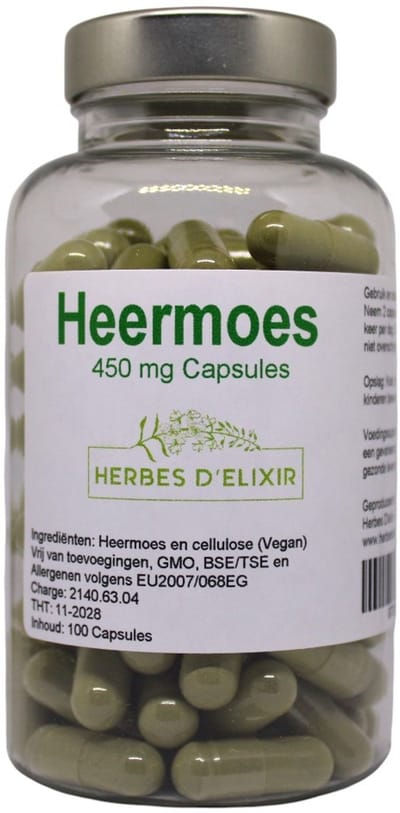 Herbes D'elixir Heermoes capsules - 450 mg - Equisetum arvense - 100 Vegan capsules