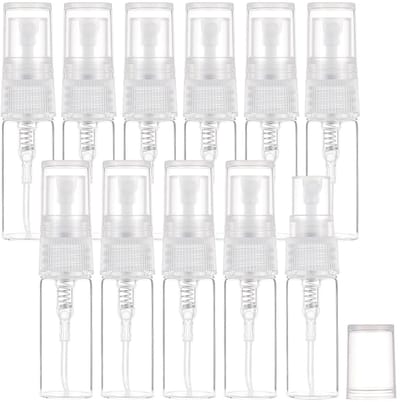 Dailygoods- Spuitflessen 40 stuks - 3 ml mini-spuitflessen - Navulbaar - Parfumflesje - Monsterfles - Transparant glas - Fijne nevel - Parfumfles