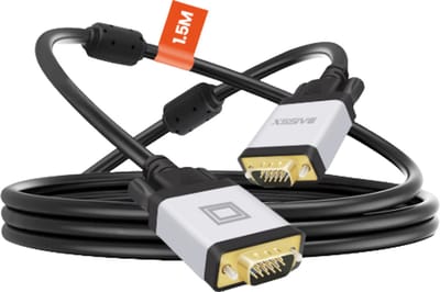 Xssive VGA Kabel - Full HD - VGA (D-Sub) naar VGA (D-Sub) - Voor Oudere Monitor - Male to Male - 1.5 Meter