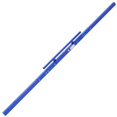 VEVOR Handmatige betonnivelleerder, 2438 mm, blauw, aluminiumlegering, met geïntegreerde waterpas en handgreep, nivelleergereedschap voor het egaliseren en nivelleren van wegen en vloeren.