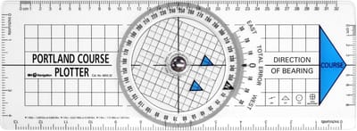 Blundell Harling Koersplotter - Bretonse Course Plotter - vaarbewijs 2 examen