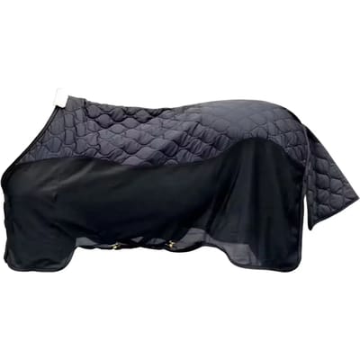 Kentucky Horsewear - Transport combo cooler fleece deken zwart 145-6'6