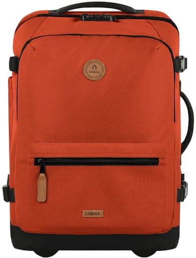 CABAIA trolley rugzak met laptopvak Soft Suitcase Essentials Trolley 48L Kaikoura terracotta 51cm