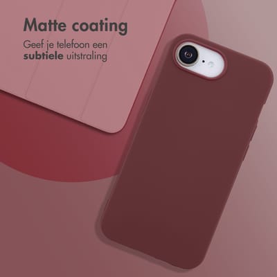 imoshion Hoesje - Geschikt voor Apple iPhone 17e / 16e - Color Backcover - Wine Red