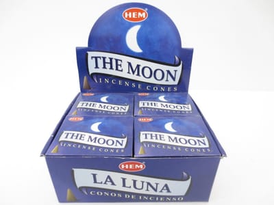 HEM Moon Wierook Kegels / Cones - Voordeelbox (12 Pakjes / 120 Kegels) Mysterie